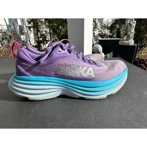 Hoka W Bondi 8 Women's Running Shoes Purple Blue Pink violet pastel Size 7.5B